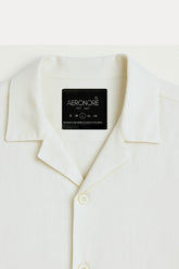 Cotton Resort Collar Shirt - Ivory